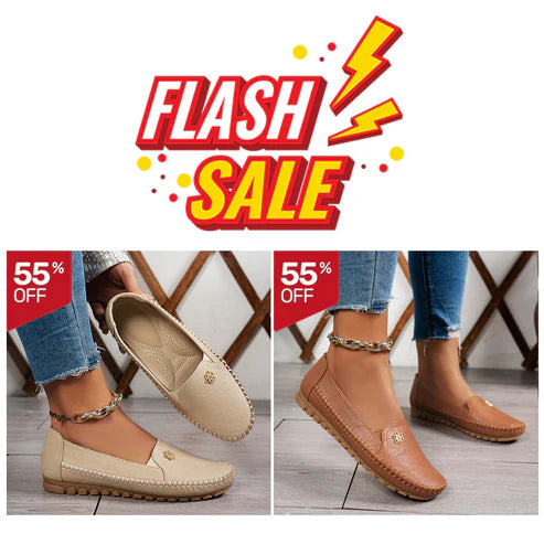 🔥Best Seller-Last Day Sale 60% OFF🔥 Stylish Orthopedic Leather Shoes - All-Day Comfort for Women